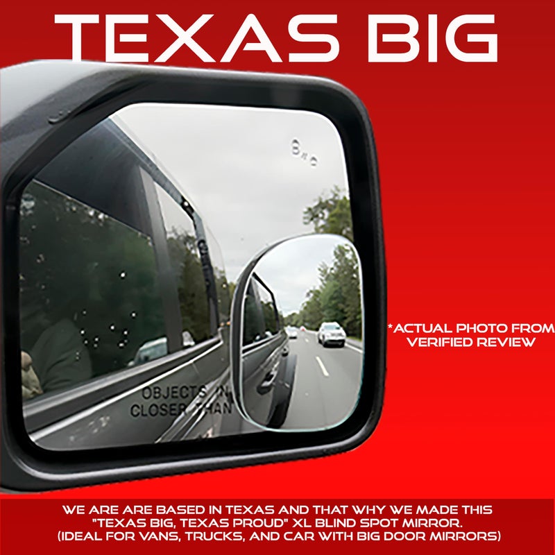 Utopicar Blind Spot Convex Car Mirrors: XLarge Rear View - Rearview Automotive Mirror for Car - Exterior Accessories and Interior for Women & Men (2Pack) - Image 3